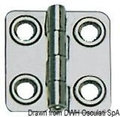 Zdjęcie produktu dla Zawias polerowany AISI 316 44 x 46 mm Osculati 38.829.02