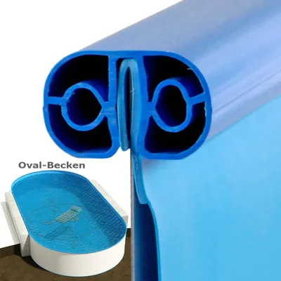 Produktbild von Standard Handlauf blau für Ovalbecken 3,20 x 6,00 m