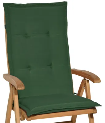 Immagine prodotto di Beautissu Cuscino per sedia da giardino Loft HL Verde scuro, 120x50x6cm