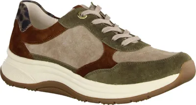 Produktbild von Ganter Hig. Fly. Da 2018225399 Damen Halbschuh, Leder, Moos/Multi, sensitiv - Damenschuhe Bequeme Schnürschuhe, Grün, leder (casualvelour)