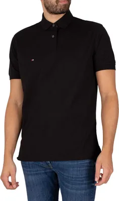 Produktbild von Tommy Hilfiger 1985 regular fit polo, zwart