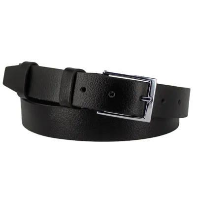 Produktbild von Echtleder Gürtel 30mm breit, Taillenweite 80 cm, Gürtellänge 95 cm – Schwarz Damen kürzbar