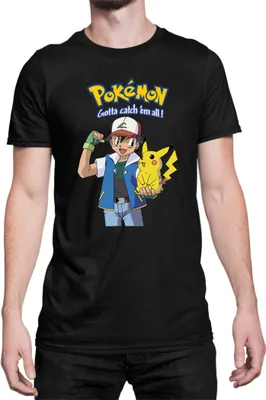 Produktbild von Herren T-Shirt Japan Manga Anime Comics Pokemon 012, Man M / Schwarz