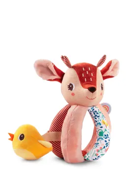 Image de Lilliputiens Hochet de préhension Jouet pour bébé Stella - hochet doux pour les petites mains