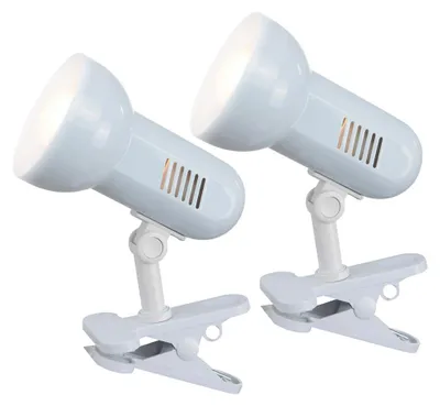 Produktbild von 2er Tischlampe, Spot beweglich, weiß, Metall, H 21cm
