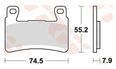 Image de TRW Jeu de plaquettes de frein MCB850TRQ ZX6R Ninja ZX636E