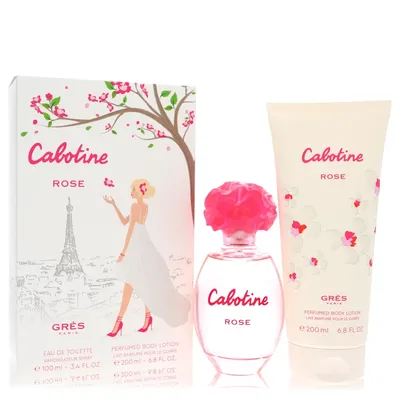 Produktbild von Parfums Gres Cabotine Rose Giftset 100 ml eau de toilette spray + 200 ml body lotion