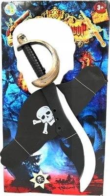 Zdjęcie produktu dla Zestaw Piracki Strój Pirata Czapka Szabla