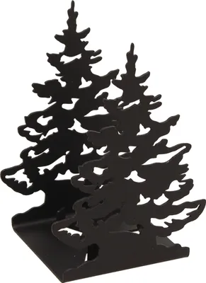 Obrázok produktu pre Svietnik AD39 CHRISTMAS TREE, čierny textúrovaný
