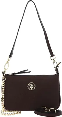 Immagine prodotto di U.S. POLO ASSN. Pelle borsa a tracolla borsa a tracolla Arlington Small Hobo Leather Bag Brown marrone