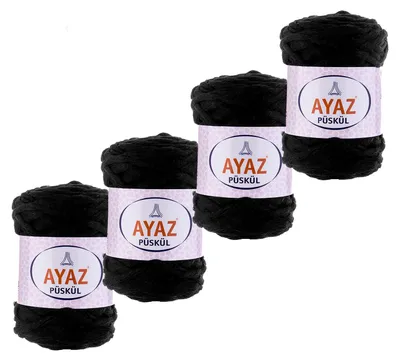 4x250g Strickgarn Püskül schwarz