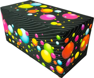 Produktbild von 80cm PSYWORK Sitzhocker Neon "Happy Bubbles"