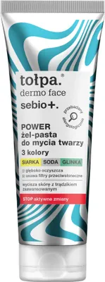 Immagine prodotto di Gel-pasta detergente per il viso Tolpa Dermo Sebio+ Power 100 ml