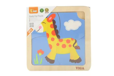 Obrázek produktu pro Dřevěné puzzle 4 dílky - žirafa