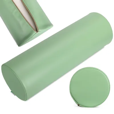 Produktbild von Habys Lagerungsrolle, Vollrolle, Nackenkissen, Lagerungskissen, Nackenrolle, Knierolle für Massage und Therapie, Fitnessrolle, 20x60cm Grün