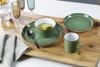 Produktbild von Dessertteller / Frühstücksteller 20,5cm 8er Set Visby grün