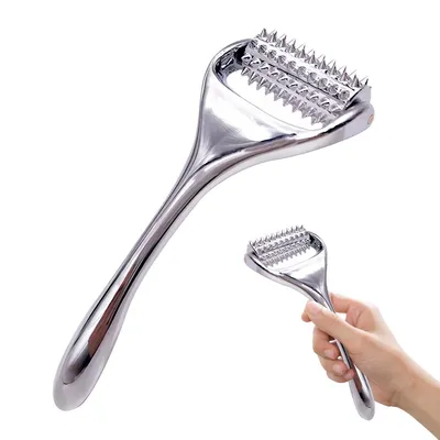 Produktbild von Metall-Mikronadelroller,Massageroller Gesicht Körper,bekämpfen effektiv Falten,vergrößerte Poren,Dehnungsstreifen,Haarausfall Pigmentflecken