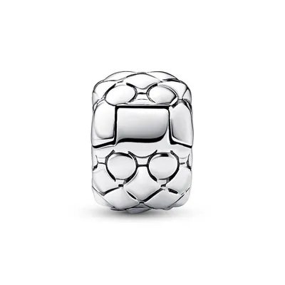 Image de Pandora Clip Charm avec rivets 792746C00 Pendentif
