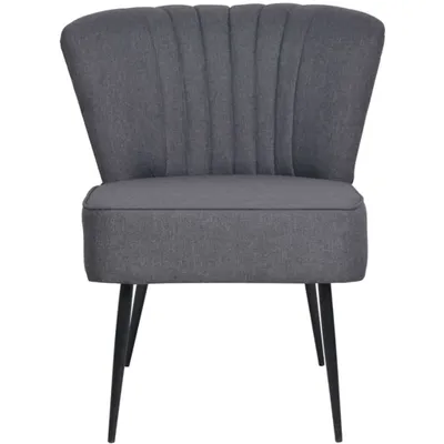 Immagine prodotto di vidaXL Sedia da cocktail in tessuto grigio scuro