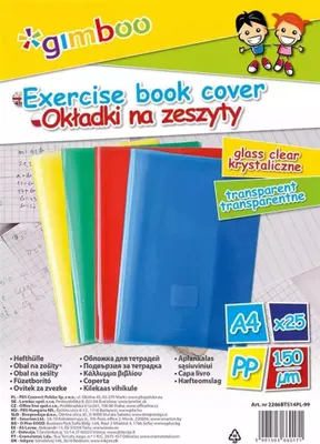 Zdjęcie produktu dla Okładki na zeszyt A4 krystaliczne mix kolorów