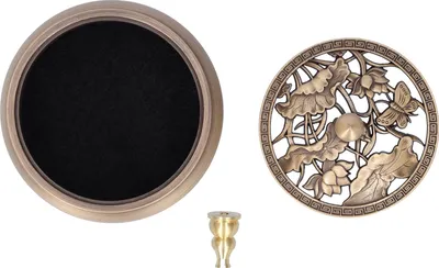 Image de Porte encens antique en laiton avec couvercle Ornement Bouddha à 3 pattes Décoration d'intérieur