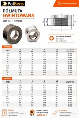 Produktbild von POLBERIS Halbmuffe 1/2" BSP 206bar A105