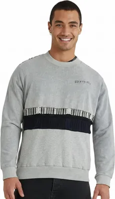 Produktbild von Herren Sweatshirt Desigul Sues grau mit Wascheffekt M