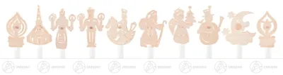 Produktbild von Zubehör Kerzenaufstecker Erzgebirgsfiguren (10)  Breite x Höhe x Tiefe 7,5 cmx7 cmx2,5 cm NEU