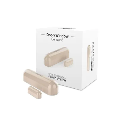 Zdjęcie produktu dla Fibaro FGDW-002-4, Bezprzewodowy, Z-Wave, Beżowy, 868.4 MHz, 40 m, 50 m