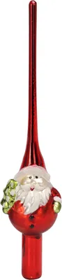 Immagine prodotto di Albero di Natale a punta Babbo Natale 26 cm, bianco e rosso