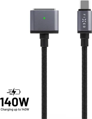 Produktbild von FIXED FIXD-MS3-GR, 2 m, USB C, MagSafe 3, USB 2.0, 4,8 Gbit/s, Grau