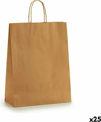 Produktbild von Papiertaschen 32 X 12 X 50 cm Braun (25 Stück)