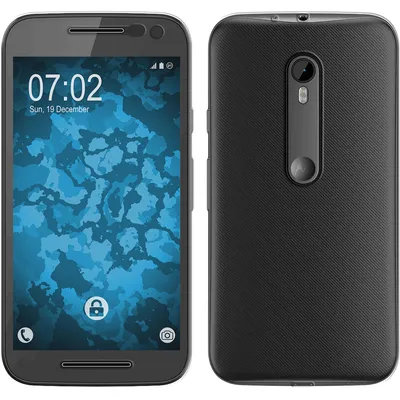 Produktbild von PhoneNatic Case kompatibel mit Motorola Moto G 2015 3. Generation - clear Silikon Hülle 360° Fullbody Cover