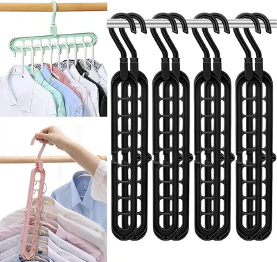 Produktbild von Magischer Kleiderbügel, Farbe:Schwarz, Menge:1