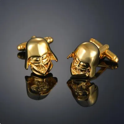 Produktbild von Manschettenknöpfe Darth Vader Star Wars gold