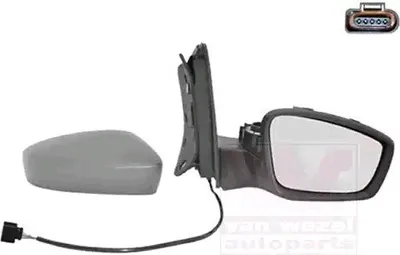 Immagine prodotto di Specchio esterno Van Wezel destro convesso riscaldato per Skoda Seat VW