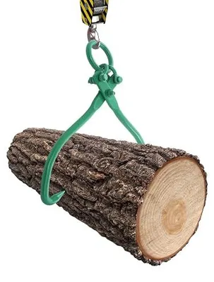 Produktbild von Log Gripper, 1500kg Kapazität Holzgreifer, 18" Kieferöffnung Forstzange mit Kettenring für Traktor Seilwinde