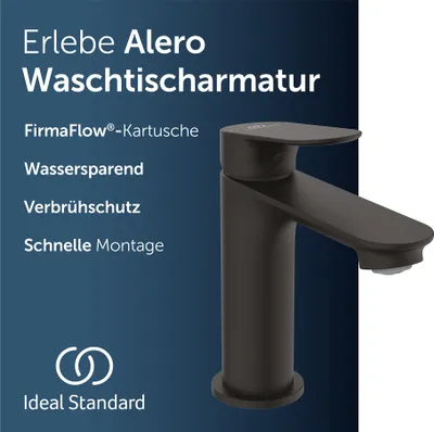 Produktbild von Ideal Standard Alero Waschtischarmatur, ohne Ablauf, wassersparend – Chrom