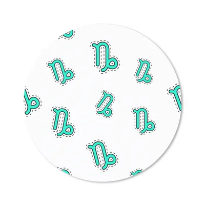 Produktbild von MuchoWow® Mauspad Mousepad Steinbock - Gestaltung - Astrologie 20x20 cm - Mousepads - Maus Mat - Pad - Mausunterlage - Schreibtischmatte