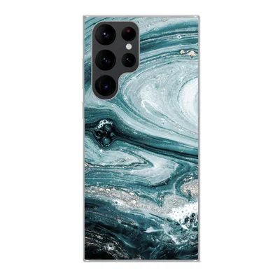 Produktbild von MuchoWow® Handyhülle Schutzhülle Hülle für Samsung Galaxy S22 Ultra Marmor - Mineralien - Naturstein Silikon Softcase Handy Hülle - Abbildung