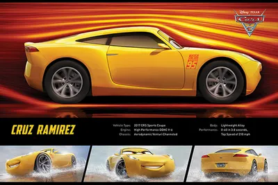 Image de Disney Cars - 3 - Cruz Ramirez Stats poster print - taille 61x91,5 cm