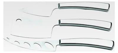 Produktbild von Käsemesser-Set aus Edelstahl, Silber, 21 x 10 x 10 cm