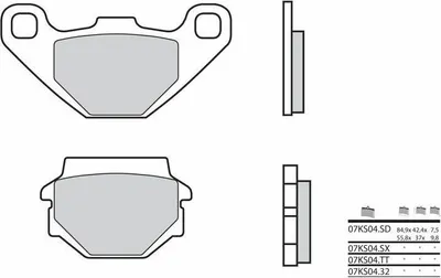 Produktbild von BREMBO Bremsbeläge Paar CC 07KS0432 Organisch