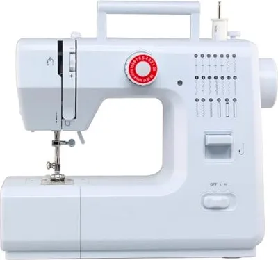 Obrázok produktu pre 618 Šijací stroj, 20 stehov mini šijací stroj Multifunkčný elektrický šijací stroj pre domácnosť s nožným pedálom pre začiatočníkov (iba šijací stroj)