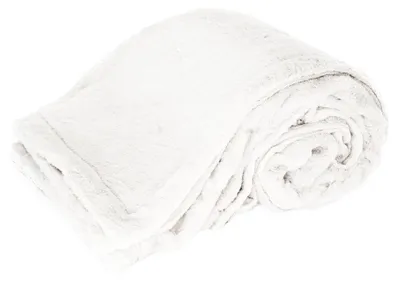 Productafbeelding van ARÔME HOME Luxe deken, Soft Bunny, wit