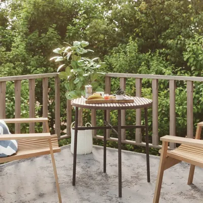 Produktbild von "2026 Promotion" Beistelltisch Braun 45 cm Poly Rattan - Gartentische CC9600
