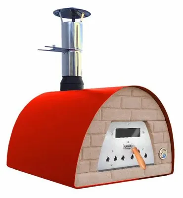 Produktbild von Veloce Pro 70 Holzbackofen – Ziegelfront Terrakottaoptik Ofenfarbe: rot Ofengestell: ohne Gestell