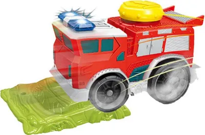 Zdjęcie produktu dla samochodzik straż pożarna 23 x 10 cm zielony/czerwony 2 szt