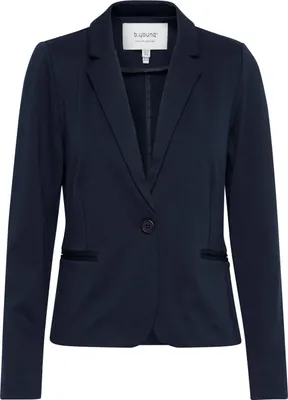 Produktbild von b.young BYRizetta Damen Blazer Jackenblazer Anzugsblazer mit Stretch Reverskragen 1-Knopf-Form Paspeltaschen Slim fit