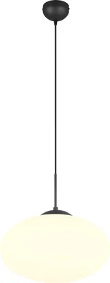 Image de Suspension FOMENTO noir et blanc 1xE27x15W en verre, dimensions : 150x40x40 cm, IP20, Trio